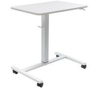 Bureau assis/debout manuel avec roulettes - coloris blanc [General Office]