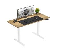 MARK ADLER Leader 7.0, Bureau électrique réglable en Hauteur, 120 x 60 cm, 3 Commandes à mémoire, Support Casque, Moteur Silencieux, Charge maximale 80 kg, Pieds réglables, Design Minimaliste, Blanc