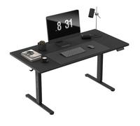 Bureau Assis Debout MARK ADLER LEADER 7.6 Noir, Bureau Electrique, Ergonomique, PC Gaming, 3 Hauteurs de Mémoire, 2xUSB, 2xCrochets