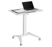 Maclean Bureau mobile pour ordinateur portable Réglage pneumatique Blanc ou Noir