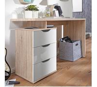 Bureau SAMO 120x53 cm en bois de couleur chêne sonoma et blanc
