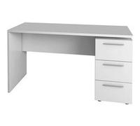 PEGANE Bureau avec 3 tiroirs Coloris Blanc Artik - 74 x 138 x 60 cm