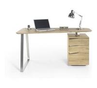 Bureau avec 3 tiroirs en chene - L150 x H75 x P67 cm --