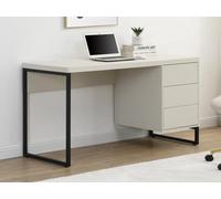 Bureau avec 3 tiroirs - MDF et métal - Beige et noir - TIMFIA de Pascal Morabito