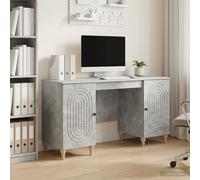 vidaXL Bureau avec étagère Noir 142,5 x 50 x 75 cm Bois d'ingénierie