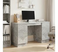 vidaXL Bureau Sonoma Gris 142,5 x 50 x 75 cm Bois d'ingénierie
