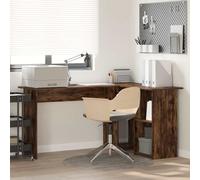 vidaXL - Bureau d'ordinateur en L Vieux bois 142x102x73 cm Bois composite 3 étagères intégrées