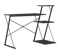 vidaXL Bureau avec étagère Noir 116x50x93 cm 20288