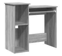 vidaXL Bureau avec étagères Sonoma gris 84x40x78 cm Bois d'ingénierie