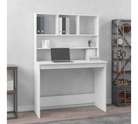 Bureau avec Étagères Table d'Ordinateur Rangement Salon Bois d'Ingénierie vidaXL
