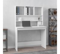 Bureau avec Étagères Table d'Ordinateur Rangement Salon Bois d'Ingénierie vidaXL