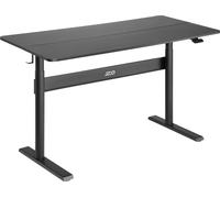 Bureau avec plateau 140x68cm Ergo Office, vérin à gaz, réglable en hauteur, pour travail debout ou assis, hauteur maxi 115cm, ER-453