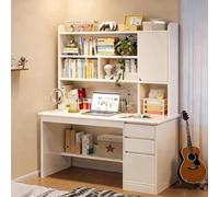 Bureau Avec Rangement 120 Cm，bureau Contemporain Avec étagère Et Bahut Table D'étude Portable Et Simple Pour Ordinateur Portable Idéal Pour Le Bureau à Domicile Ou La Chambre