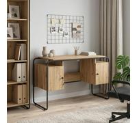 Bureau avec rangement 120 x 50,5 x 75,5 cm bureau informatique de travail vidaXL