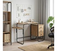 vidaXL Bureau avec Rangement Bois de chêne 120 x 50 x 75 cm