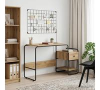 vidaXL Bureau avec Rangement Bois de chêne 131,5 x 50 x 75,5 cm