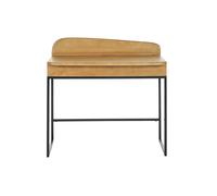Bureau avec rangement en bois manguier massif l100 cm shiva