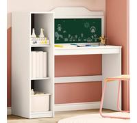 vidaXL Bureau Moderne avec Tableau Noir, Parfait pour Le Home Office. C'est Un Espace de Travail Minimaliste et Pratique, idéal pour Les étudiants, avec Une Surface compacte.