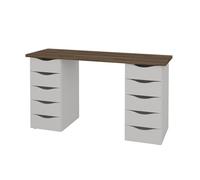 Bureau avec rangement Sirius Blanc