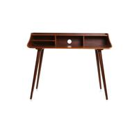 Bureau avec rangements bois foncé l120 cm nordeco