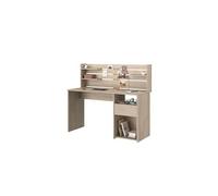 bureau avec réhausse escale - décor chene - l 138 x p 60 x h 120 cm -