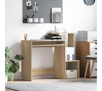 Bureau avec tiroir avec étagère avec stockage Bois d'ingénierie Compact vidaXL v