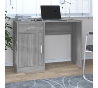 vidaXL Bureau avec tiroir et armoire Sonoma gris 100x40x73 cm