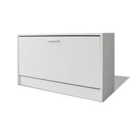 vidaXL Banc à chaussures 80 x 24 x 45 cm Blanc