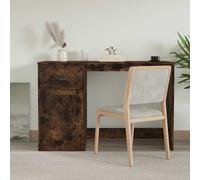 Bureau avec Tiroir Table d'Ordinateur Salon Blanc Bois d'Ingénierie vidaXL