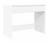 vidaXL Bureau avec tiroir Blanc 100 x 50 x 78 cm Bois d'ingénierie minimaliste et durable