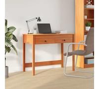 Bureau avec tiroirs 100x50x78 cm Bois massif de pin bureau d'ordinateur vidaXL