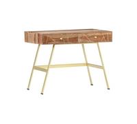 vidaXL Bureau avec tiroirs 100x55x75 cm bois solide