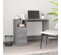 Bureau avec Tiroirs 102x50x76 cm Bois d'Ingénierie Maison Multicolore vidaXL