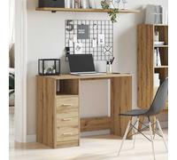 Bureau avec Tiroirs 102x50x76 cm Bois d'Ingénierie Maison Multicolore vidaXL