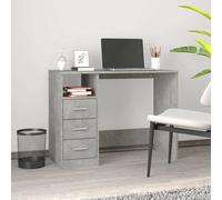 Bureau avec Tiroirs 102x50x76 cm Bois d'Ingénierie Maison Multicolore vidaXL