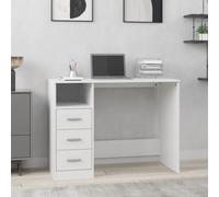 Bureau avec Tiroirs 102x50x76 cm Bois d'Ingénierie Maison Multicolore vidaXL