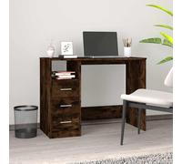 Bureau avec Tiroirs 102x50x76 cm Bois d'Ingénierie Maison Multicolore vidaXL