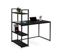 Bureau bibliothèque DELSON noir design industriel