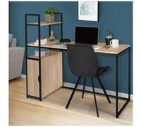 IDMarket - Bureau bibliothèque XXL avec Placard Detroit Design Industriel