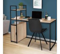 IDMarket - Bureau bibliothèque XXL avec Placard Detroit Design Industriel