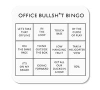 Bureau Bingo Dessous de Verre Excellent Secret Santa Cadeau par le brillant Souk - Excellente Blague Cadeau de Noël