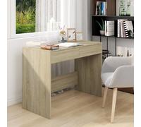 Bureau Blanc 101x50x76,5 cm Aggloméré Table d'Ordinateur Informatique vidaXL