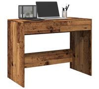 vidaXL Bureau Blanc 101x50x76,5 cm Aggloméré Blanc G