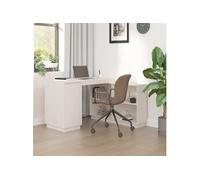 Vidaxl Bureau Blanc 110x50x75 Cm Bois Massif De Pin Blanc