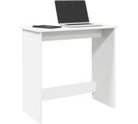 vidaXL Bureau blanc 80 x 40 x 75 cm en bois d'ingénierie – Mobilier de bureau (860454)