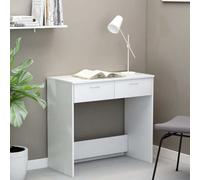 Bureau Blanc 80x40x75 cm Bois d'ingénierie Notre bureau élégant et moderne sera un ajout pratique à votre espace d'étude et de travail ! Fabriqué en bois d'ingénierie de qualité, ce bureau garantit ro