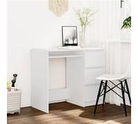 vidaXL Bureau Blanc 90x45x76 cm Aggloméré
