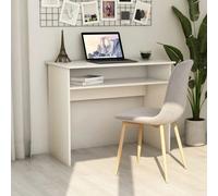 Bureau Blanc 90x50x74 cm Bois d'ingénierie Notre bureau élégant et moderne sera un ajout pratique à votre espace d'étude et de travail ! Fabriqué en bois d'ingénierie de qualité, ce bureau d'ordinateu