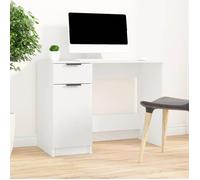 Bureau Blanc, CLOUD, Table à écrire, Pour 1 personne, Blanc 100x50x75 cm ,bois d'ingénierie BBB440