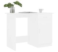 Bureau Blanc CLOUD Table à écrire Pour 1 personne Blanc 100x50x76 cm bois d'ingénierie BBB386